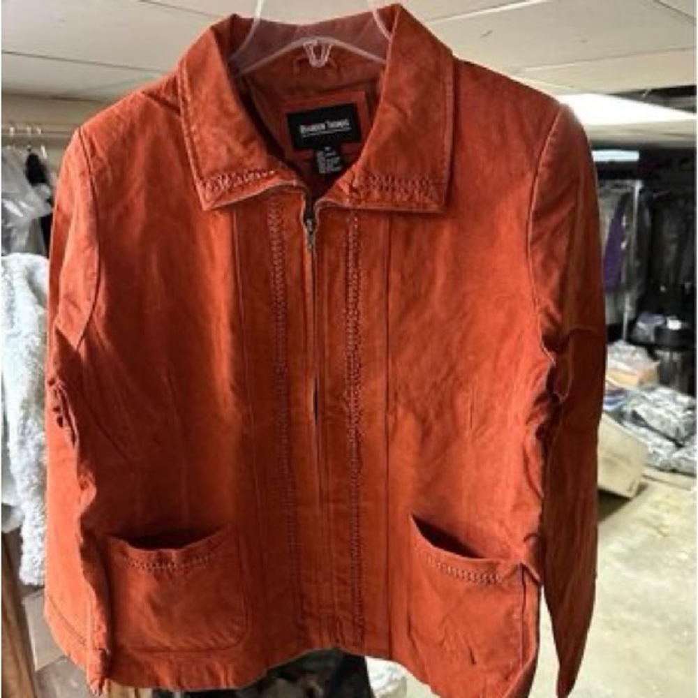 Boston Traders Rust Leather Jacket - image 1